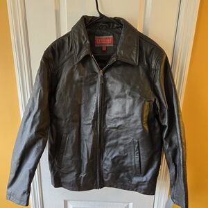 Black Lightweight Bomber Jacket with Matte Finish